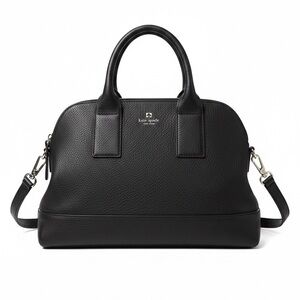 Kate Spade Cobble Hill Adrien Black Pebbled Leather Satchel Bag Handbag